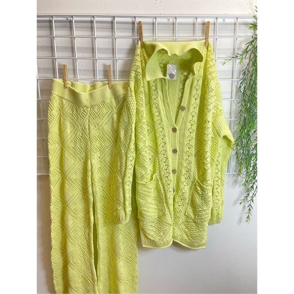 🆕 Free People - Get Away Fauxchet Yellow Set - Picture 4 of 9